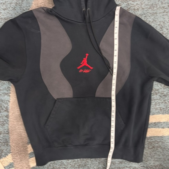 Air Jordan X Off-White Collaboration in Black Hoodie Sweatshirt.  Sz XL - Picture 12 of 16